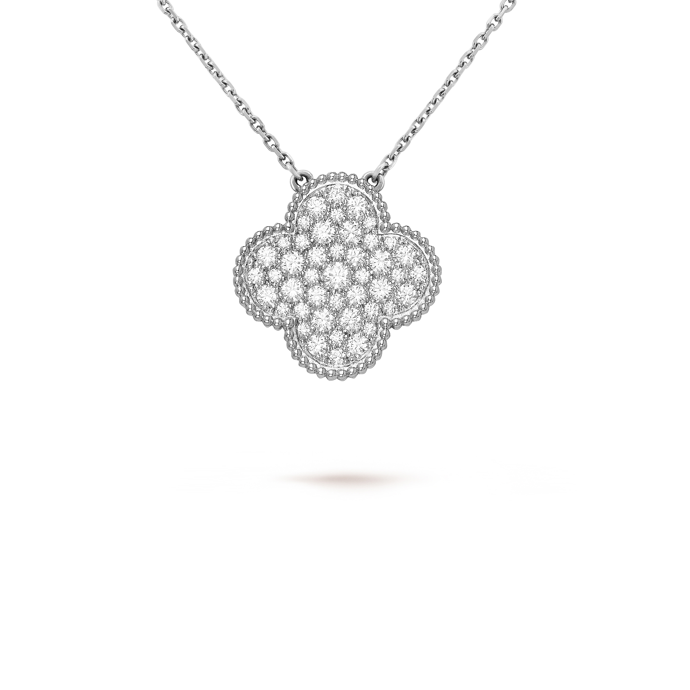 VAN CLEEF ARPELS MAGIC ALHAMBRA PENDANT - WHITE GOLD, DIAMOND  VCARN9MS00